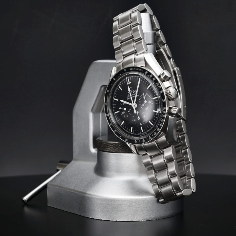 1998 Omega Speedmaster Professional Moonwatch 35705000 con Scatola e Garanzia. Revisionato - immagine 9