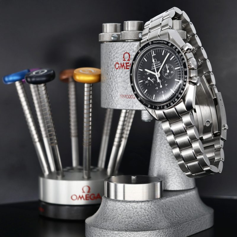 2007 Omega Speedmaster Professional Moonwatch ref. 35705000 with Original Box & Card. Serviced! - Image 7