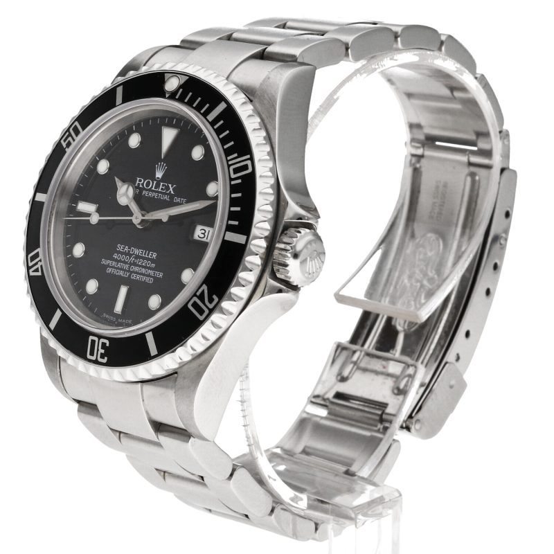 2004 Rolex Sea-Dweller 16600 Acciaio Automatico 40mm con Scatola e Diver's Tool Kit Revisionato! - immagine 2