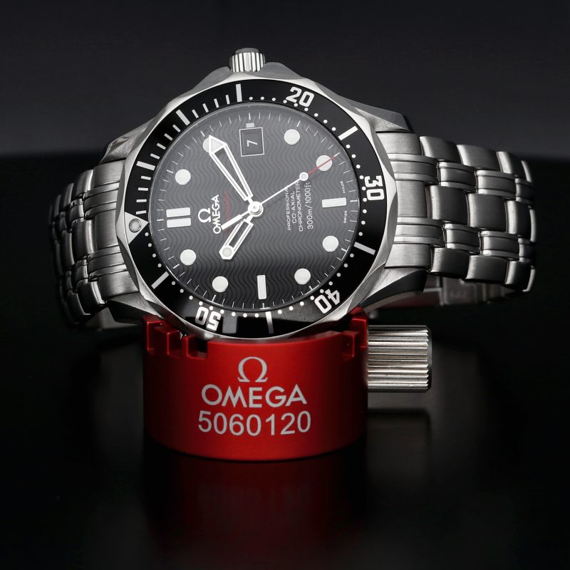 2010 Omega Seamaster 300M Co-Axial 21230412001002 Automatic Chronometer Stainless Steel 41mm Black Wave Dial - Image 4