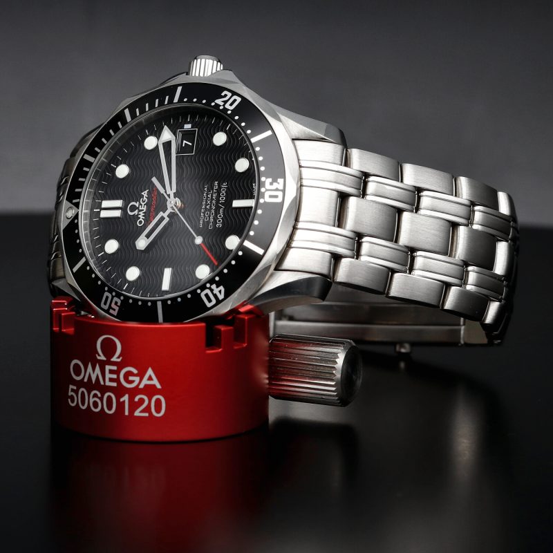 2010 Omega Seamaster 300M Co-Axial 21230412001002 Automatic Chronometer Stainless Steel 41mm Black Wave Dial - Image 5