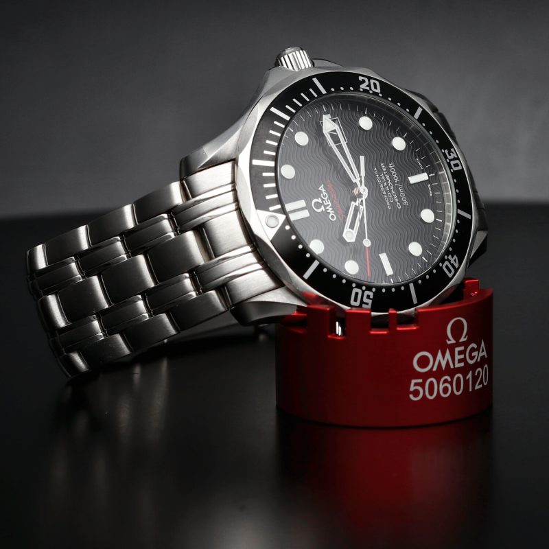 2010 Omega Seamaster 300M Co-Axial 21230412001002 Automatic Chronometer Stainless Steel 41mm Black Wave Dial - Image 6