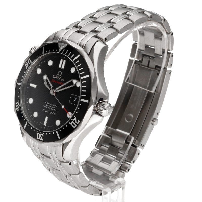 2010 Omega Seamaster 300M Co-Axial 21230412001002 Automatic Chronometer Stainless Steel 41mm Black Wave Dial - Image 2