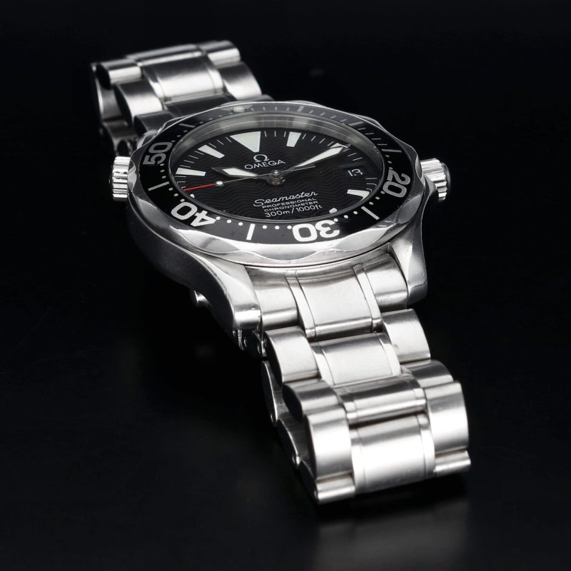 ca. 2005 Omega Seamaster 300M Chronometer 22525000 Automatic 36mm Black Wave Dial - Image 7