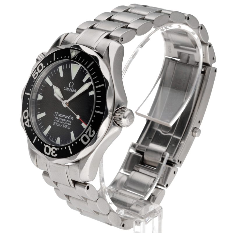 ca. 2005 Omega Seamaster 300M Chronometer 22525000 Automatic 36mm Black Wave Dial - Image 2