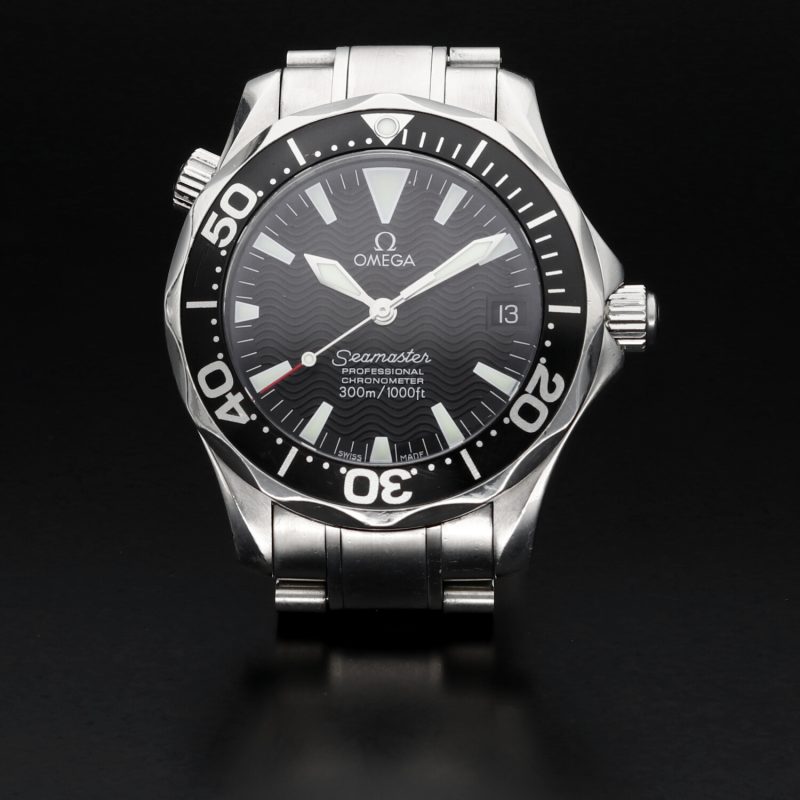 ca. 2005 Omega Seamaster 300M Chronometer 22525000 Automatic 36mm Black Wave Dial - Image 4