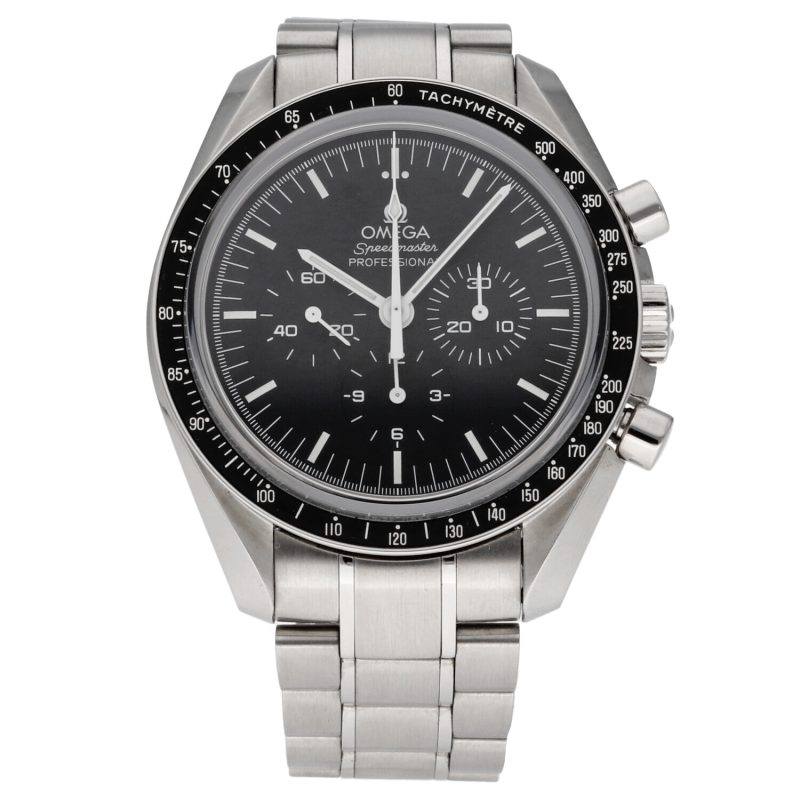 2015 Omega Speedmaster Professional Moonwatch 31130423001006 "Big Box" Carica Manuale Vetro Zaffiro con Scatola e Garanzia - immagine 3