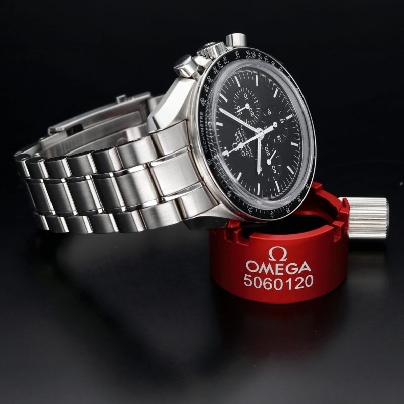 2015 Omega Speedmaster Professional Moonwatch 31130423001006 "Big Box" Carica Manuale Vetro Zaffiro con Scatola e Garanzia - immagine 6