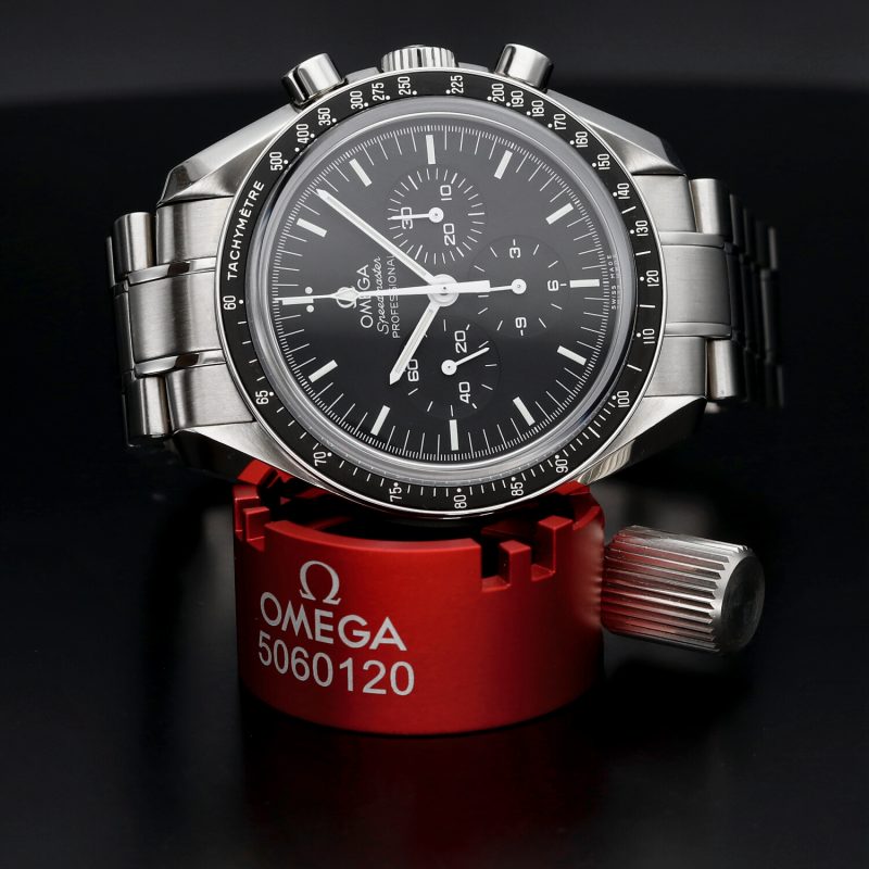 2015 Omega Speedmaster Professional Moonwatch 31130423001006 "Big Box" Carica Manuale Vetro Zaffiro con Scatola e Garanzia - immagine 5