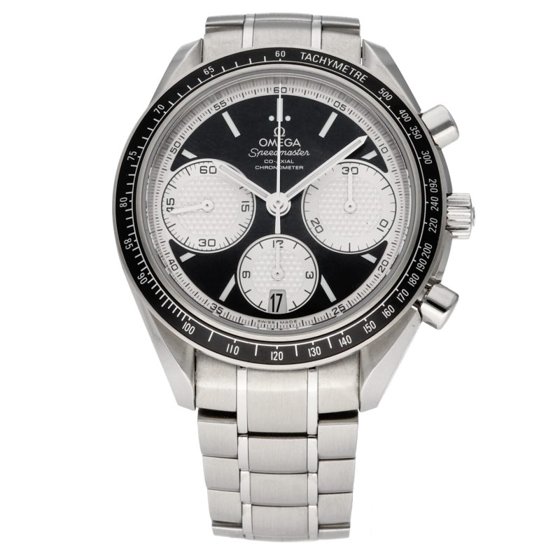 2021 Omega Speedmaster Racing Co-Axial 32630405001002 Automatic BLK Panda Dial with Box and Card NOS Condition - Image 3