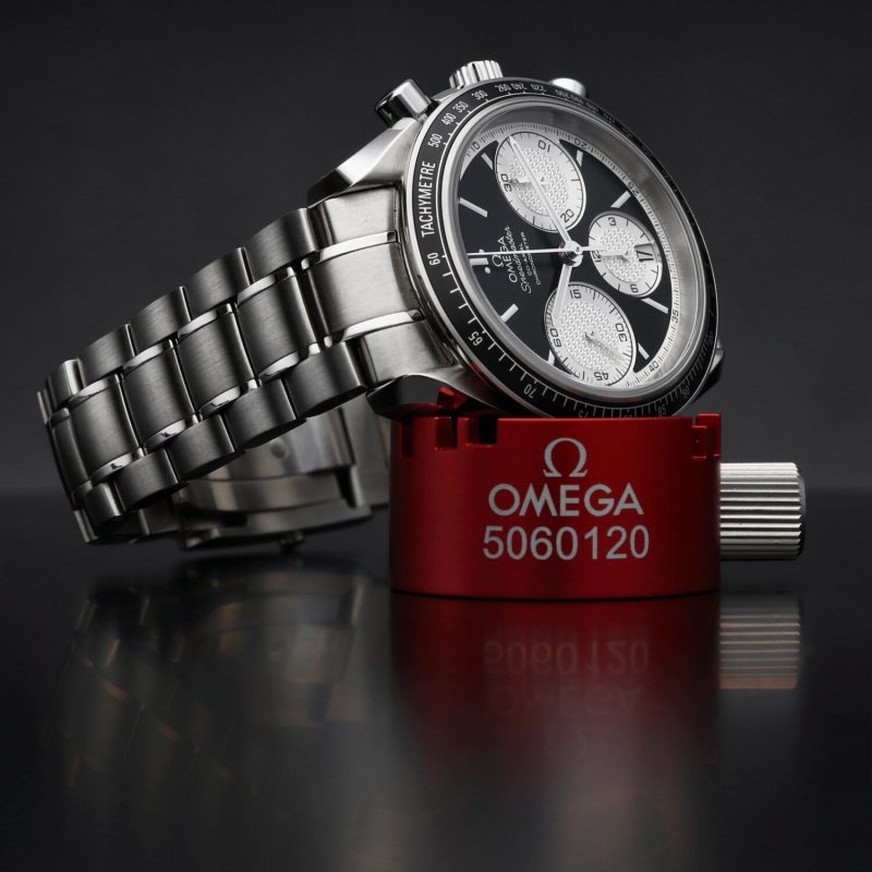 2021 Omega Speedmaster Racing Co-Axial 32630405001002 Automatic BLK Panda Dial with Box and Card NOS Condition - Image 4