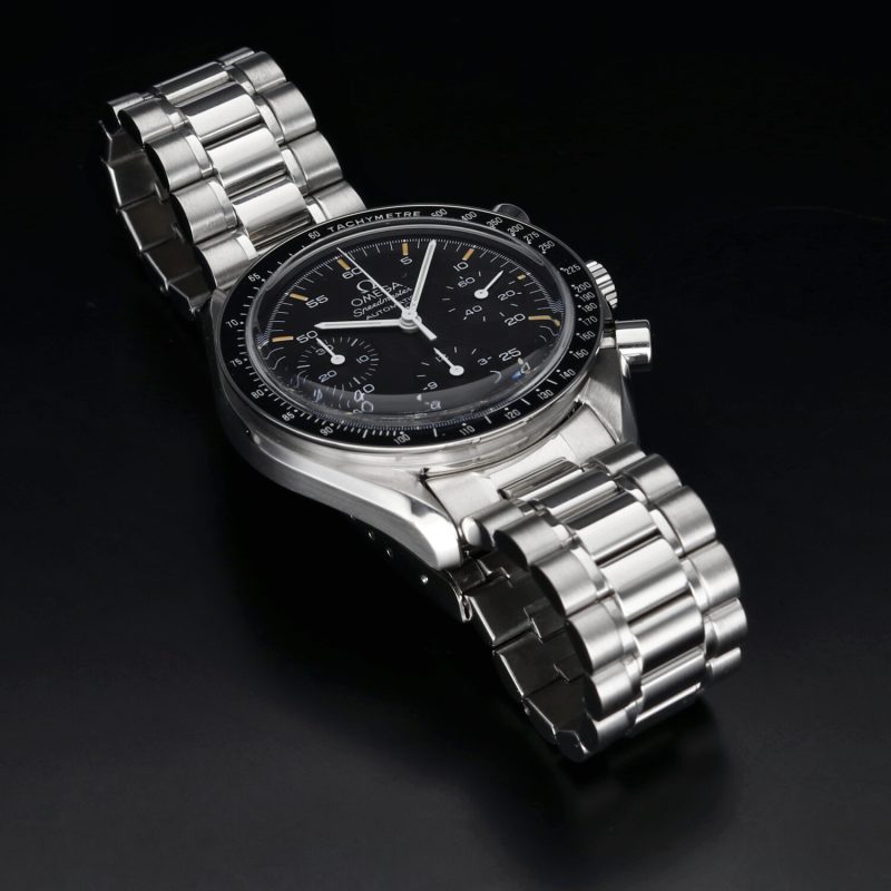 1995 Omega Speedmaster Reduced Automatico 35105000 Quadrante Trizio con Indici Invecchiati Color Crema con Scatola e Garanzia - Revisionato! - immagine 5