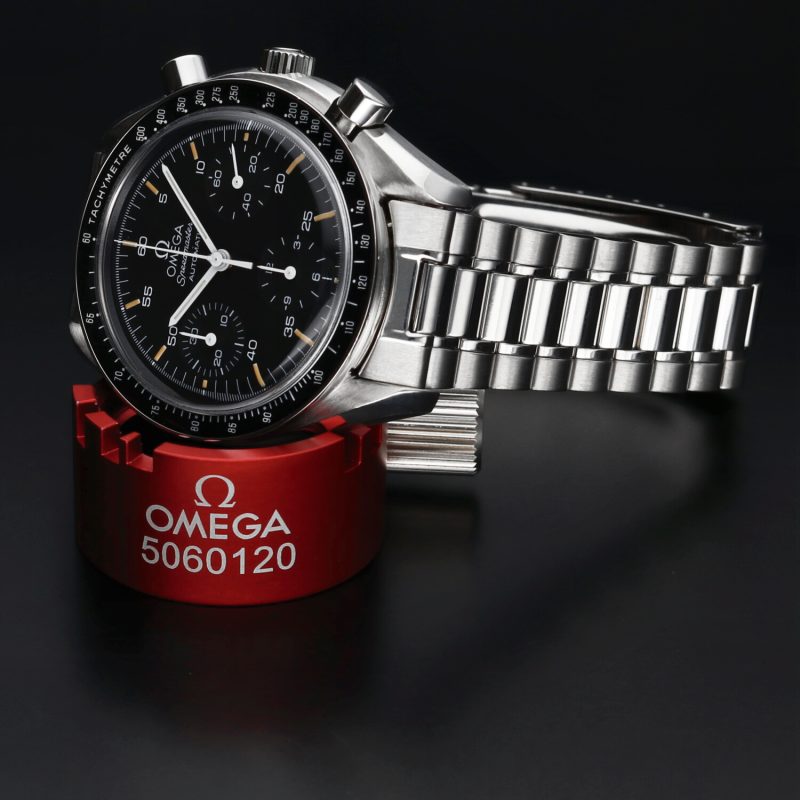 1995 Omega Speedmaster Reduced Automatico 35105000 Quadrante Trizio con Indici Invecchiati Color Crema con Scatola e Garanzia - Revisionato! - immagine 3