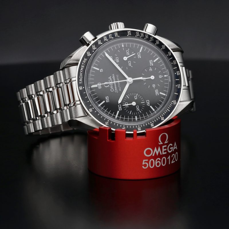 2002 Omega Speedmaster Reduced Automatico 35105000 Cassa Acciaio 39mm con Scatola e Garanzia - Revisionato Omega - immagine 9