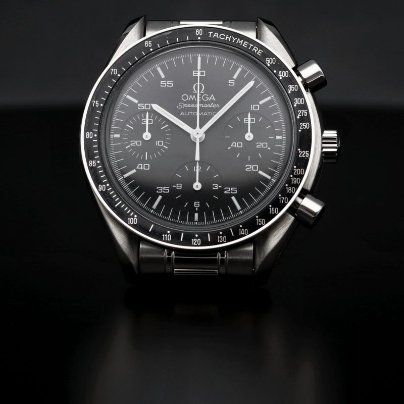 2002 Omega Speedmaster Reduced Automatico 35105000 Cassa Acciaio 39mm con Scatola e Garanzia - Revisionato Omega - immagine 12