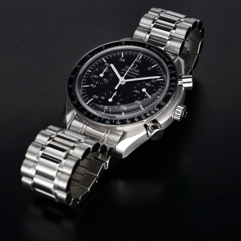 2002 Omega Speedmaster Reduced Automatico 35105000 Cassa Acciaio 39mm con Scatola e Garanzia - Revisionato Omega - immagine 11