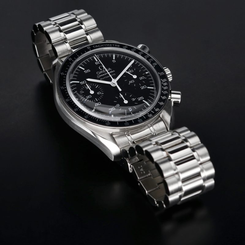 2002 Omega Speedmaster Reduced Automatico 35105000 Cassa Acciaio 39mm con Scatola e Garanzia - Revisionato Omega - immagine 10