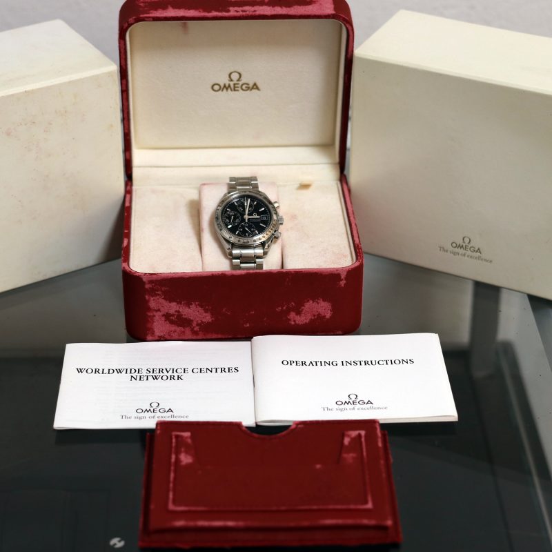 1996 Omega Speedmaster Date Automatic 35135000 SS Automatic 39mm Black Dial with Original Box - Image 15