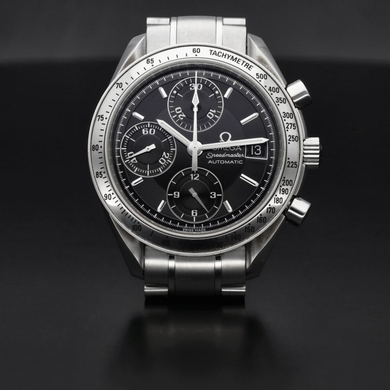 1996 Omega Speedmaster Date Automatic 35135000 SS Automatic 39mm Black Dial with Original Box - Image 7