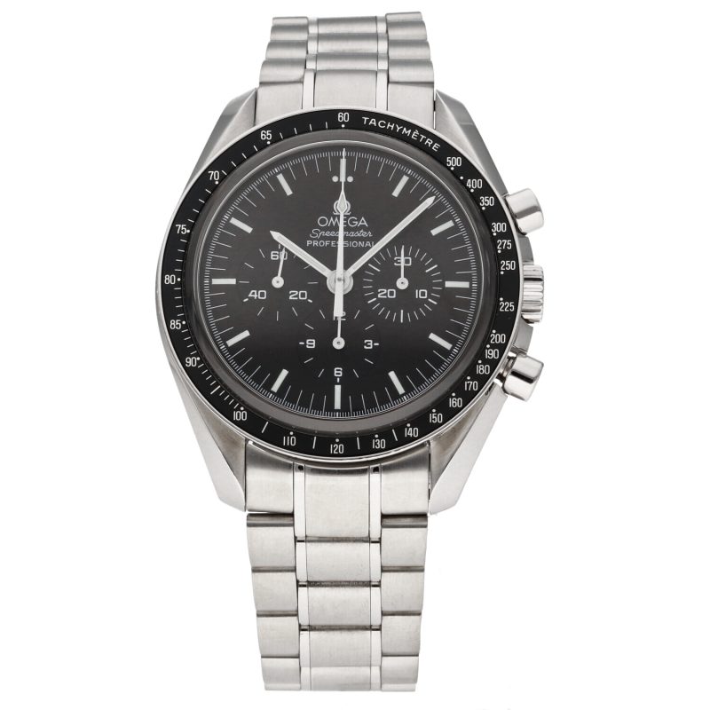 2002 Omega Speedmaster Professional Moonwatch 35735000 Acciaio 42mm Vetro Zaffiro Carica Manuale con Scatola e Garanzia - immagine 3