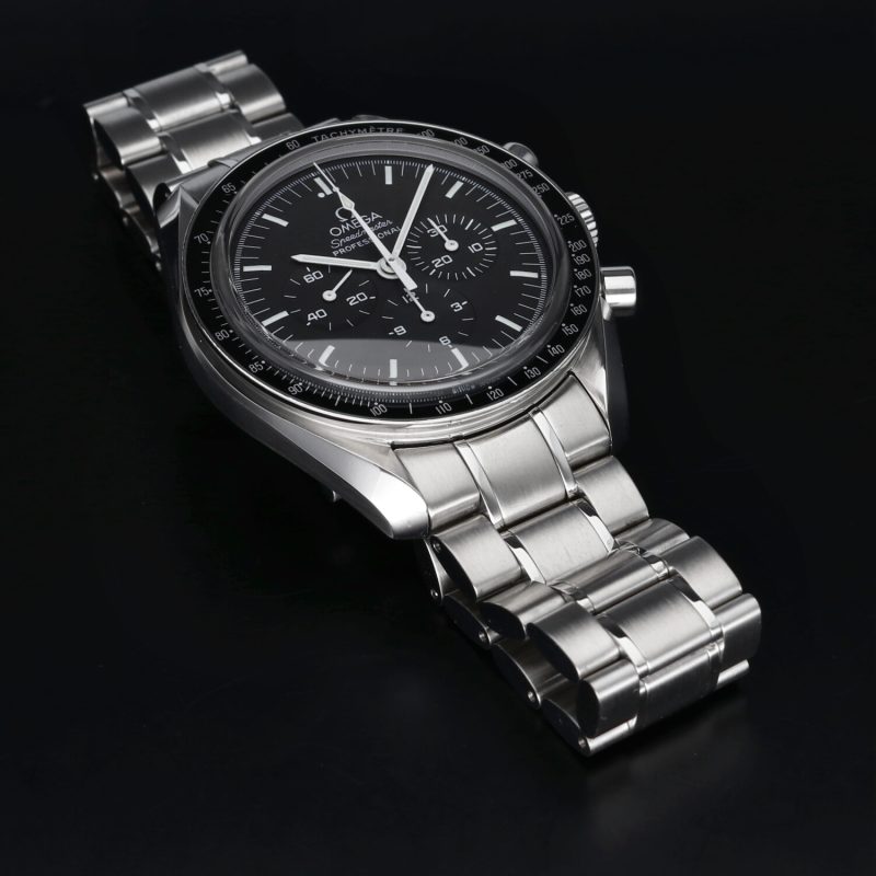 2002 Omega Speedmaster Professional Moonwatch 35735000 Acciaio 42mm Vetro Zaffiro Carica Manuale con Scatola e Garanzia - immagine 11