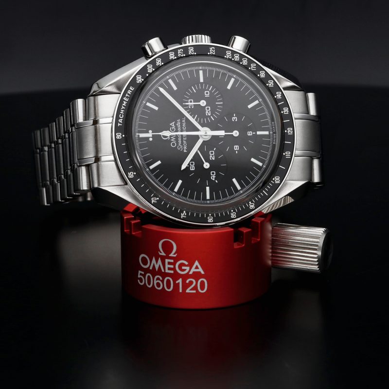 2002 Omega Speedmaster Professional Moonwatch 35735000 Acciaio 42mm Vetro Zaffiro Carica Manuale con Scatola e Garanzia - immagine 4