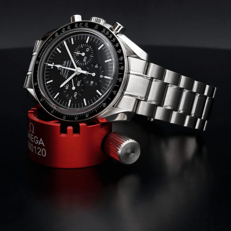 2002 Omega Speedmaster Professional Moonwatch 35735000 Acciaio 42mm Vetro Zaffiro Carica Manuale con Scatola e Garanzia - immagine 5