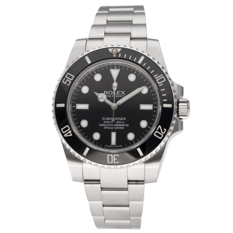 2017 Rolex Submariner No-Data 114060 Acciaio Automatico 40mm Lunetta in Ceramica con Scatola e Garanzia - immagine 3