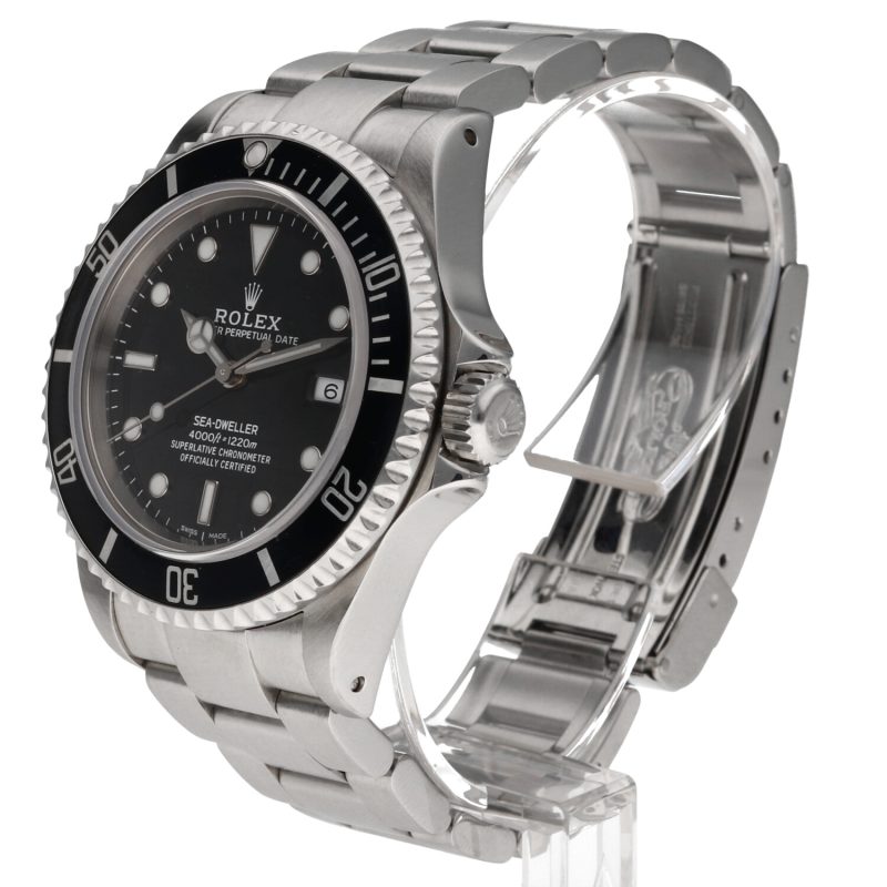 2001 Rolex Sea-Dweller 16600 Acciaio Automatico 40mm con Scatola e Diver Tool Kit - Appena Revisionato - immagine 2