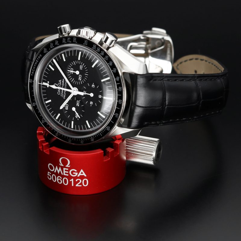 2021 Omega Speedmaster Professional Moonwatch 31133423001001 BLK Leather Strap with Box and Card - Image 8