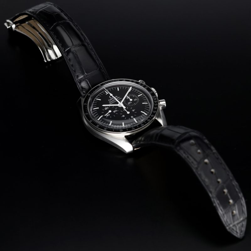 2021 Omega Speedmaster Professional Moonwatch 31133423001001 BLK Leather Strap with Box and Card - Image 10