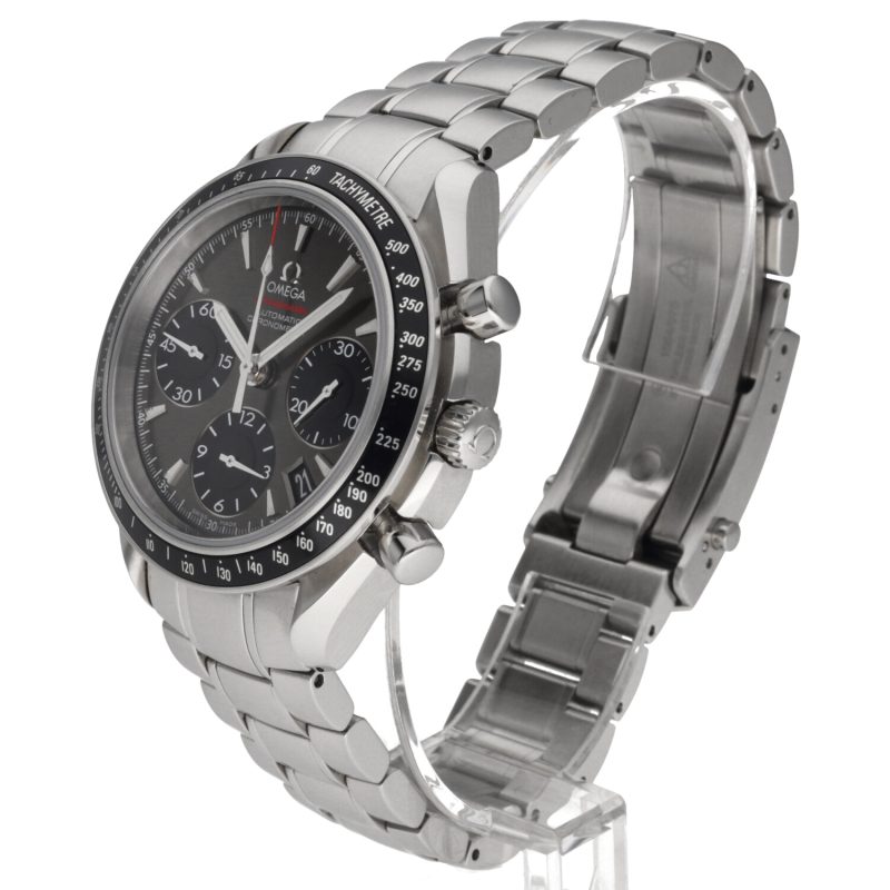 2021 Omega Speedmaster Date Chronometer 32330404006001 Automatic SS 40mm Grey Dial with Box & Card - Image 2