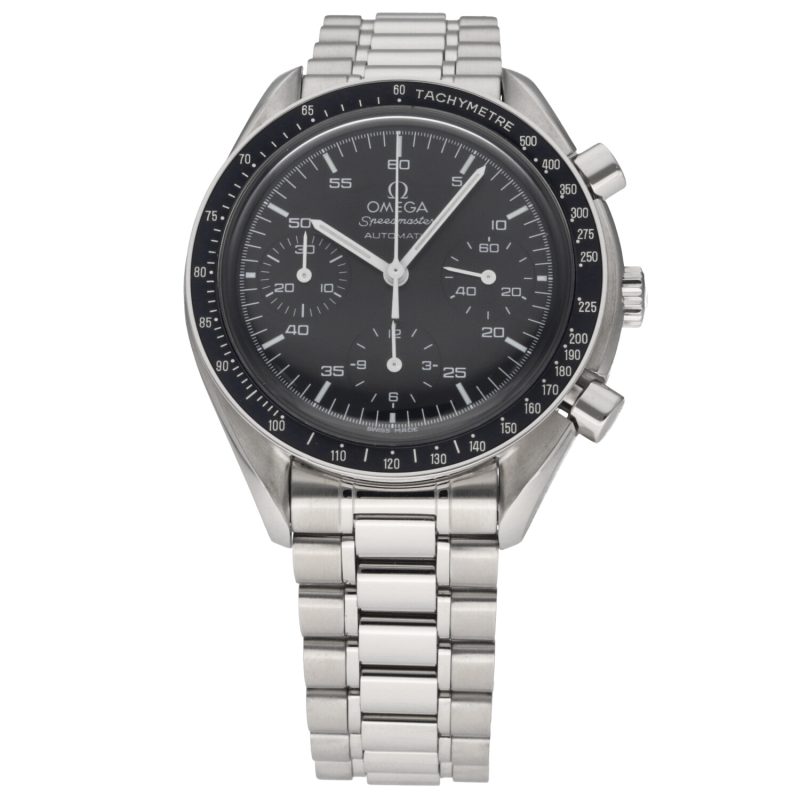 1998 Omega Speedmaster Automatic Reduced 35105000 SS 39mm BLK Dial - Watch Only - Serviced! - Image 3