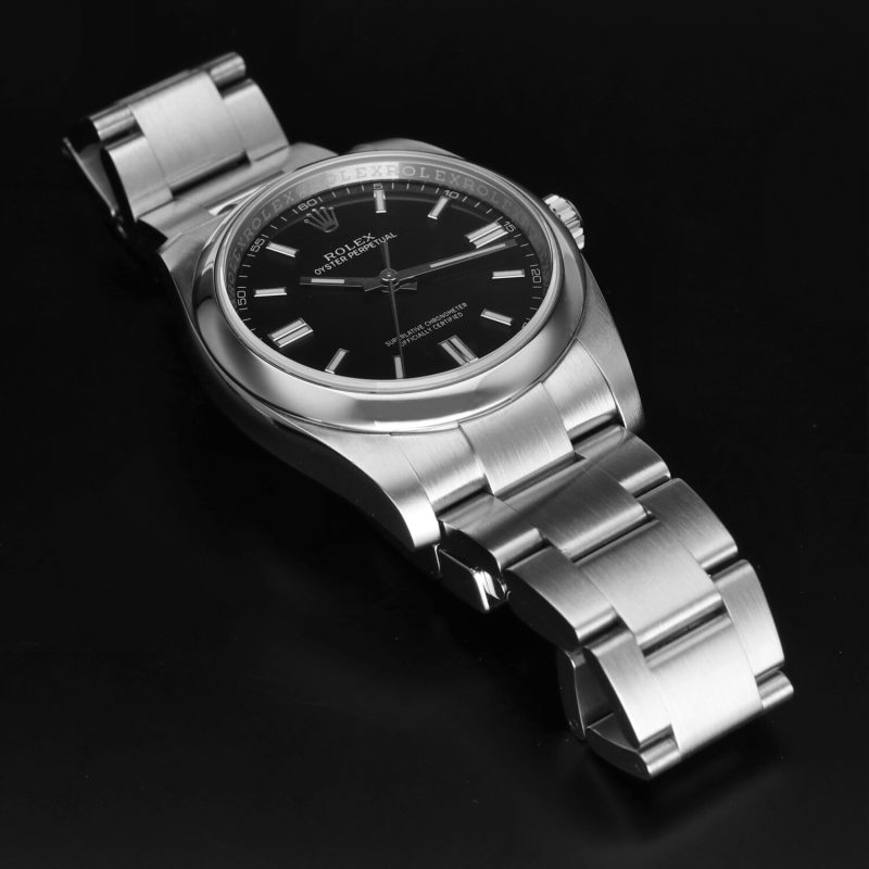 2019 Rolex Oyster Perpetual 116000 Automatico Acciaio 36mm Quadrante Nero con Scatola Garanzia Originale - immagine 5