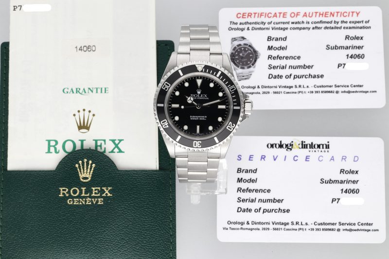 2000 Rolex Submariner No-Date 14060 Automatic SS 40mm BLK Dial with Original Papers -Just Serviced - Image 15