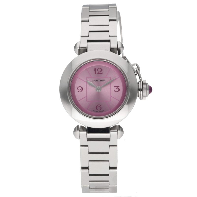 ca. 2012 Cartier Miss Pasha ref. 2973 Stainless Steel Quartz 27mm Pink Dial - Image 3