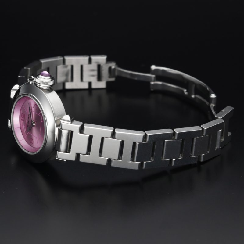 ca. 2012 Cartier Miss Pasha ref. 2973 Stainless Steel Quartz 27mm Pink Dial - Image 10