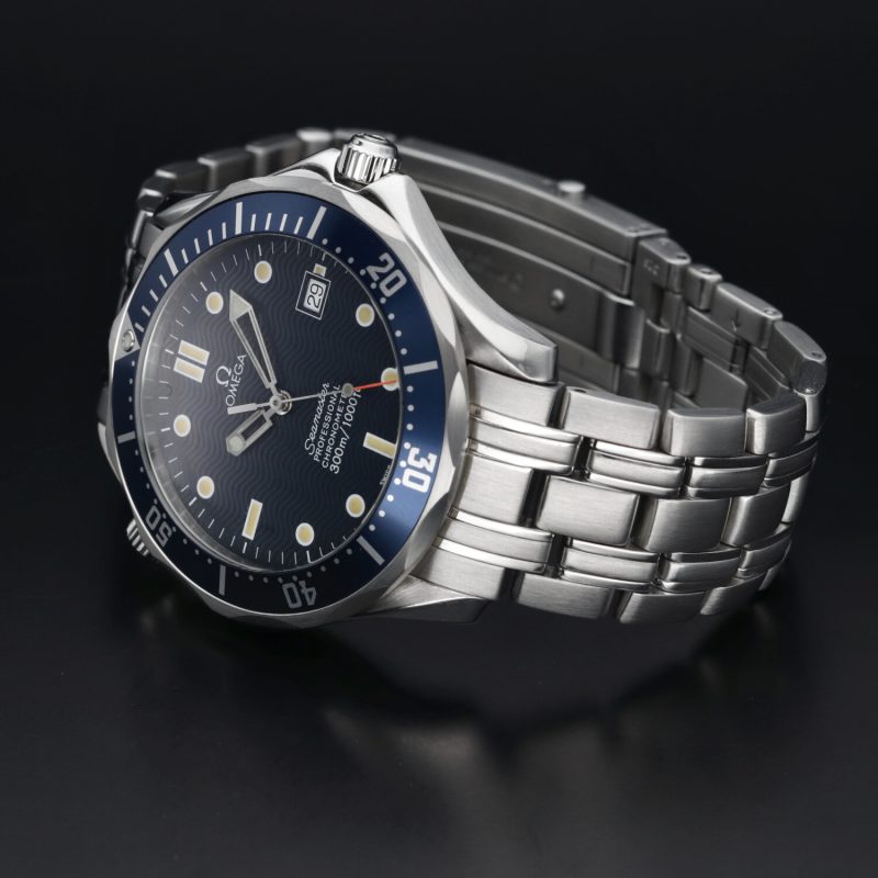 1994 ca. Omega Seamaster “James Bond” 25318000 Automatico Acciaio 41mm Quadrante Blu Onde. Revisionato Presso Centro Assistenza Autorizzato Omega - immagine 10