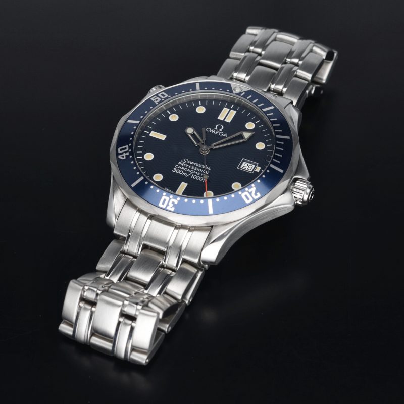 1994 ca. Omega Seamaster “James Bond” 25318000 Automatico Acciaio 41mm Quadrante Blu Onde. Revisionato Presso Centro Assistenza Autorizzato Omega - immagine 8