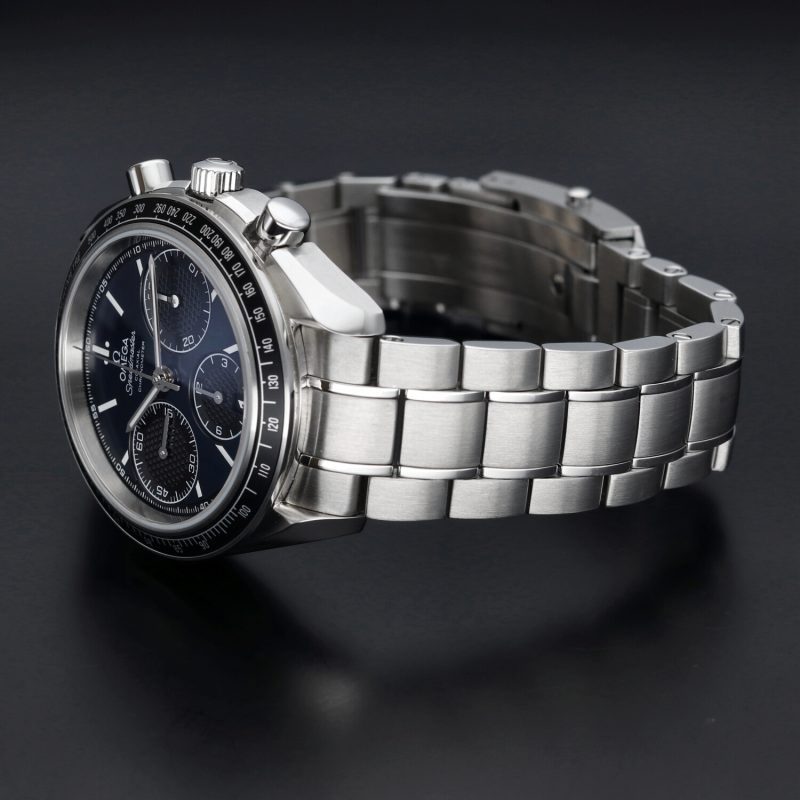 2019 Omega Speedmaster Racing Chronograph 32630405003001 Acciaio Automatico 40mm Quadrante Blu con Scatola e Garanzia - immagine 12