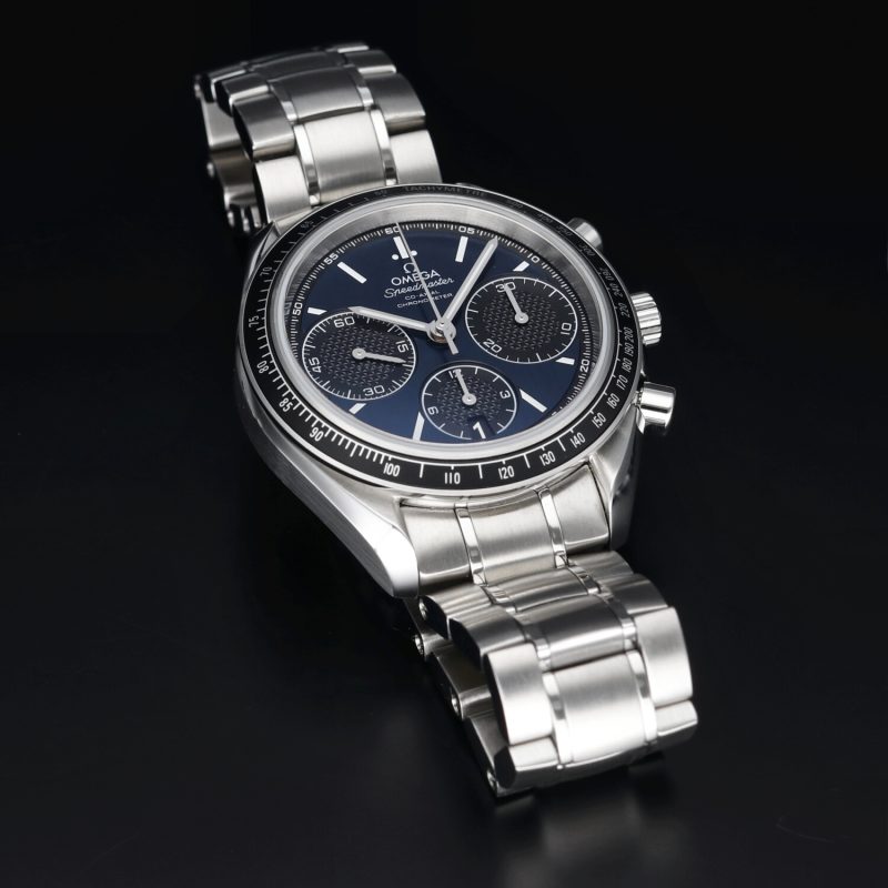 2019 Omega Speedmaster Racing Chronograph 32630405003001 Acciaio Automatico 40mm Quadrante Blu con Scatola e Garanzia - immagine 9