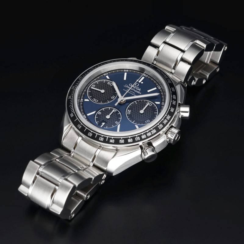 2019 Omega Speedmaster Racing Chronograph 32630405003001 Acciaio Automatico 40mm Quadrante Blu con Scatola e Garanzia - immagine 10