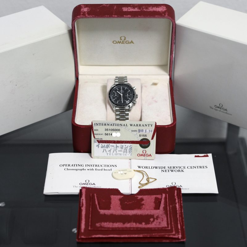 1998 Omega Speedmaster Reduced Automatico 35105000 con Scatola e Garanzia - Revisionato Omega - immagine 14