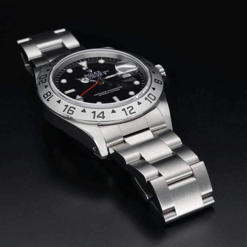 1999 Rolex Explorer II 16570 SS Automatic 40mm “Swiss Only” Dial with Original Papers and Rolex Service Card - Image 8