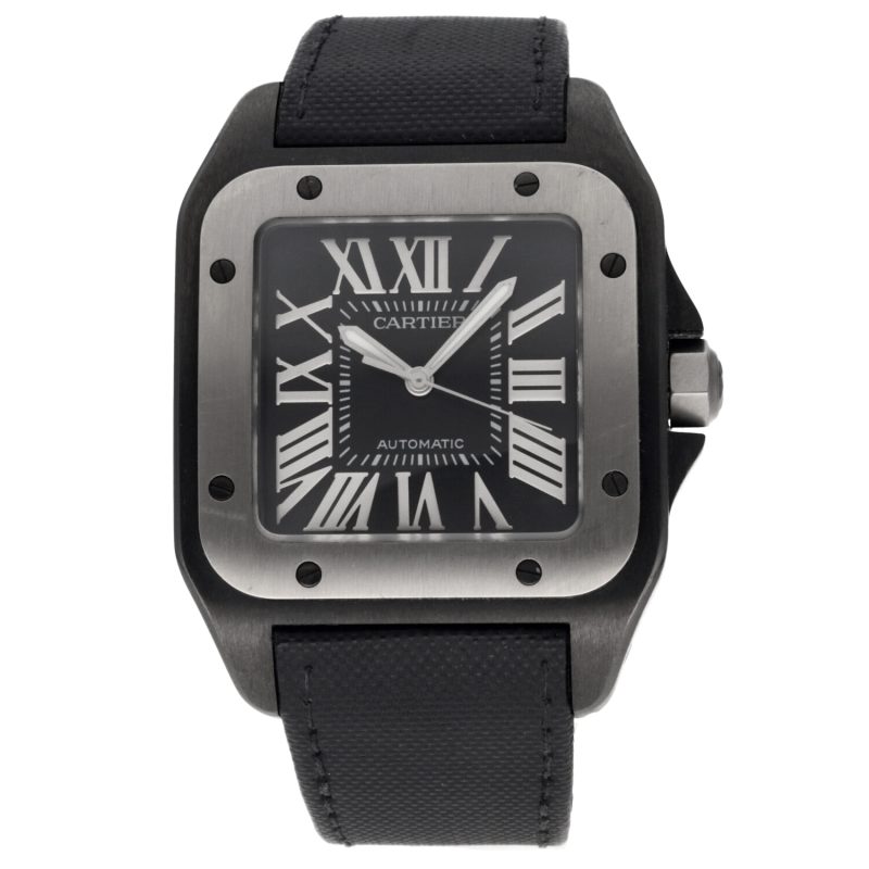 2015 Cartier Santos 100 XL ref. W2020010 / 2656 Automatic Black PVD Stainless Steel with Box and Papers - Image 3