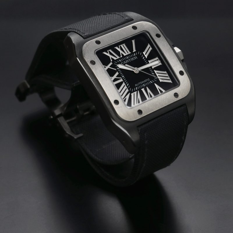 2015 Cartier Santos 100 XL ref. W2020010 / 2656 Automatic Black PVD Stainless Steel with Box and Papers - Image 10