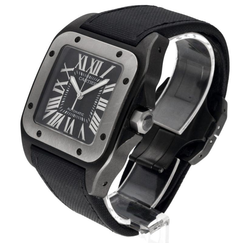 2015 Cartier Santos 100 XL ref. W2020010 / 2656 Automatic Black PVD Stainless Steel with Box and Papers - Image 2