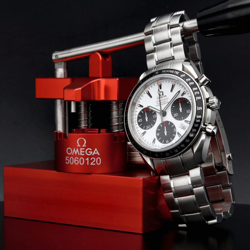 2014 Omega Speedmaster Date 32330404004001 Acciaio Automatico 40mm Quadrante Panda con Scatola e Garanzia - immagine 5