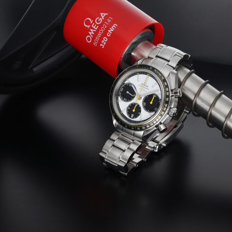 2015 Omega Speedmaster Racing Co-Axial Chronograph 32630405004001 Automatic SS 40mm White Dial - Image 5