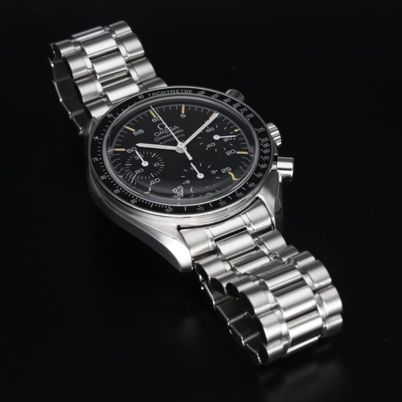 1998 Omega Speedmaster Reduced 35105000 Quadrante con Indici Invecchiati Color Crema - Revisionato Presso Centro Assistenza Autorizzato Omega! - immagine 9